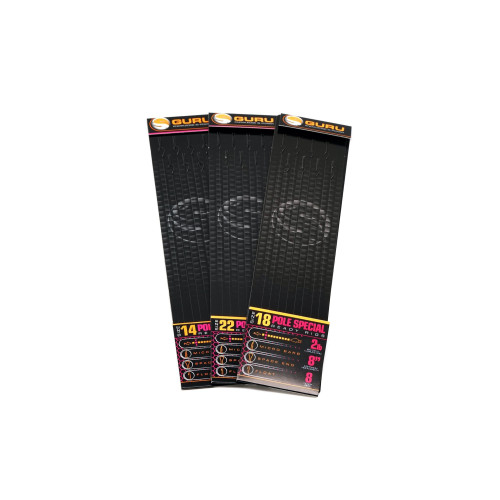 Bas De Ligne Guru Pole Special Rigs 8" Size 20 (0.09mm)