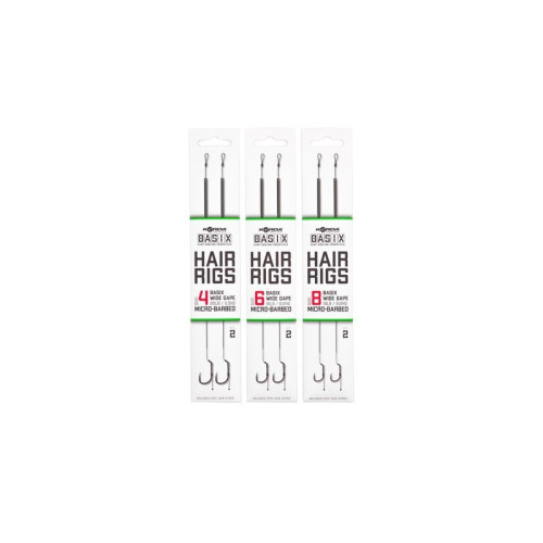 Bas De Ligne Korda Basix Hair Rigs Wide Gape