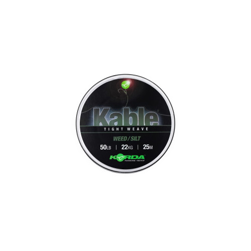 Leadcore Korda Kable Tight Weave 25 m Weed