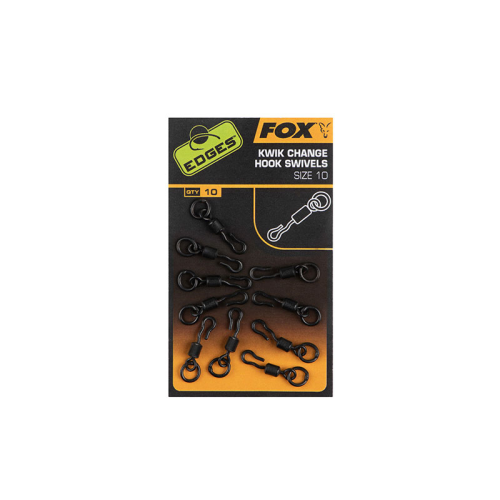 Emerillon Fox Edges Kwik Change Hook Swivels x 10