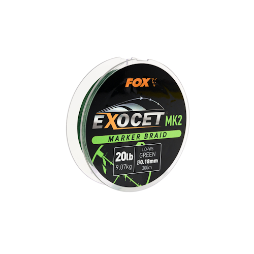 Exocet MK2 Marker Braid 0.18mm / 20lb X 300m  - green
