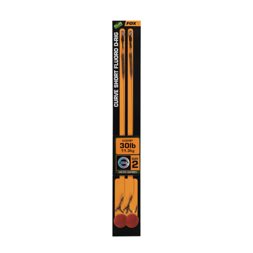 Bas De Ligne Fox Edges Curve Short Fluoro D-Rig Illusion x 2