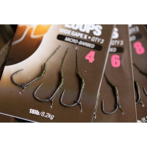 Bas De Ligne Korda Loop Rigs DF Wide Gape X (18lb)