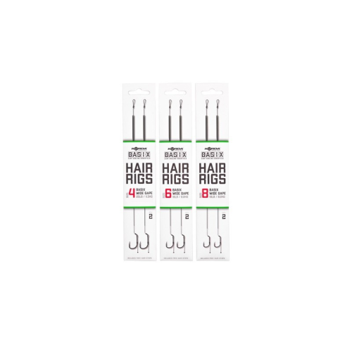 Bas De Ligne Korda Basix Hair Rigs Wide Gape Barbless