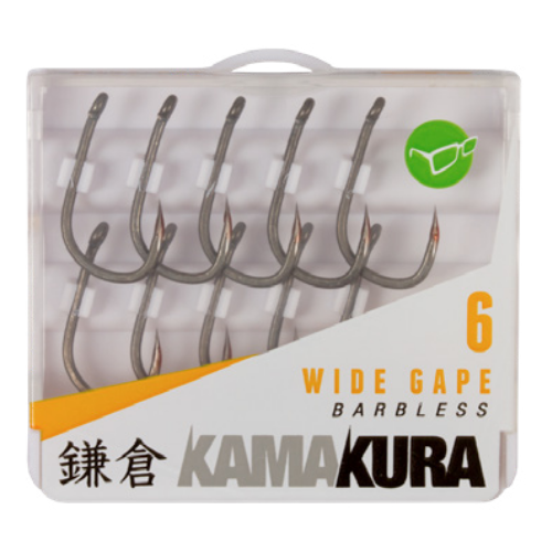 Hameçons Carpe Korda Kamakura Wide Gape Barbless