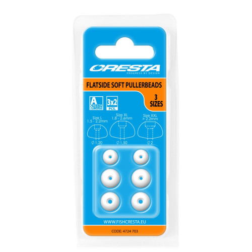 Perles Strippa Cresta Flatside Soft Pullerbeads( 3 Sizes)