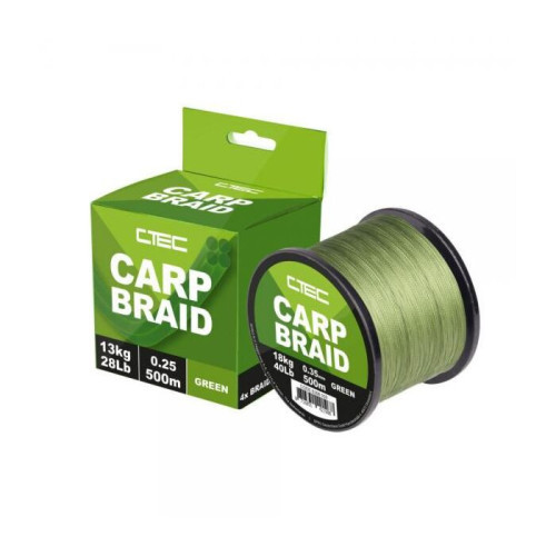 C-TEC CARP BRAID GREEN  500M