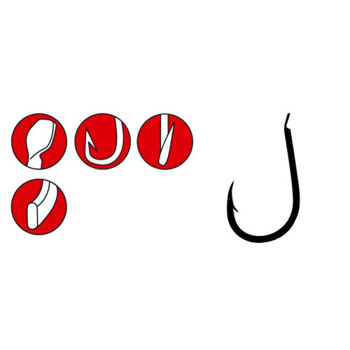 Hameçons Gamakatsu LS-3310F (Black) 25pcs