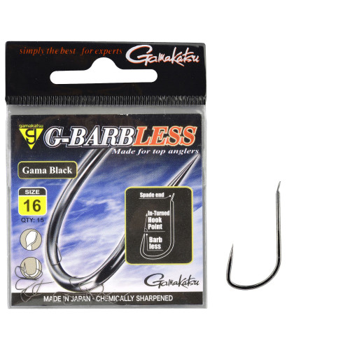 Hameçons Gamakatsu G-BL Gama Black 15pcs
