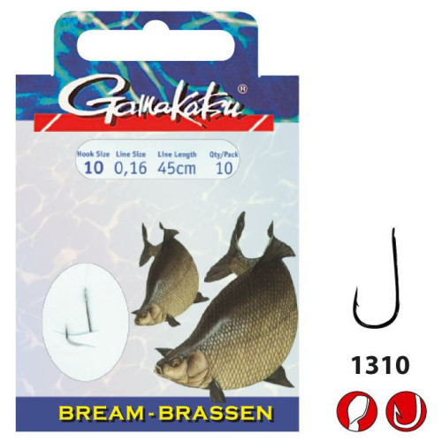 Bas De Ligne Gamakatsu BKS-1310N Bream 45cm 10pcs
