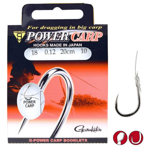 Bas De Ligne Gamakatsu BKS-Power Carp Barbless 20cm 10pcs