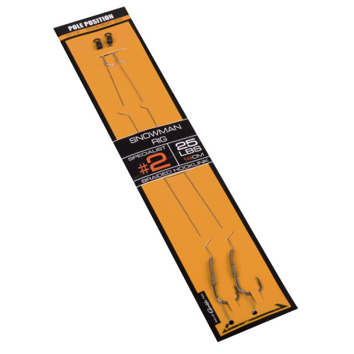 Bas De Ligne Pole Position STR Snowman Rig     2pcs