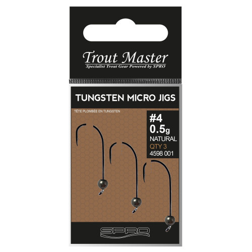 TROMA TUNGSTEN MICRO JIGS NAT 3pcs