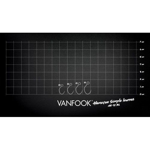 Hameçon Simple Vanfook ME-31BL 16pcs