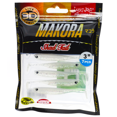 Leurre Souple Lucky John 3D Makora Shad Tail