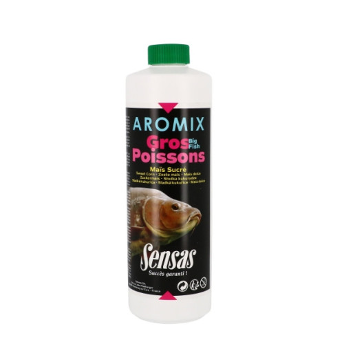 Additif Liquide Sensas Aromix 500ml Gros Poissons Maïs
