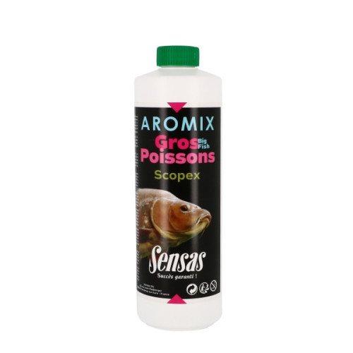 Additif Liquide Sensas Aromix 500ml Gros Poissons Scopex