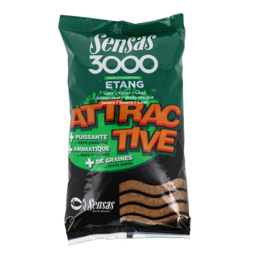 Amorce Sensas 3000 Attractive Etang 1kg