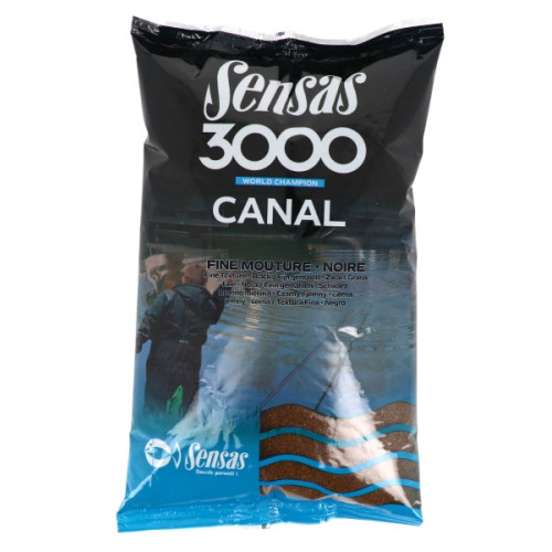 Amorce Sensas 3000 Canal Noire Fine Mouture 1kg