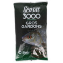 Amorce Sensas 3000 Gardons Gros Gardons Noire  1kg