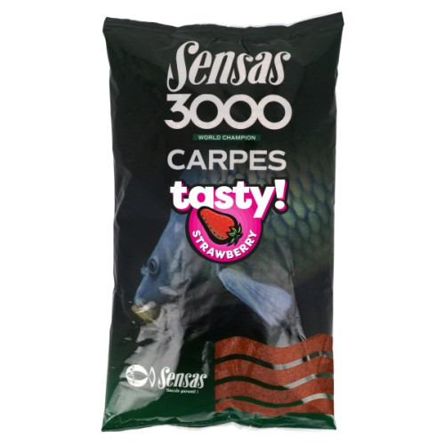 Amorce Sensas 3000 Carp Tasty 1kg Strawberry