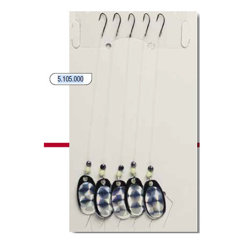 Palettes Montées Arca Trout Spinner Blades * Silver (x5)