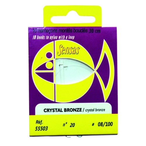 Hameçons Montés Sensas Crystal Bronze