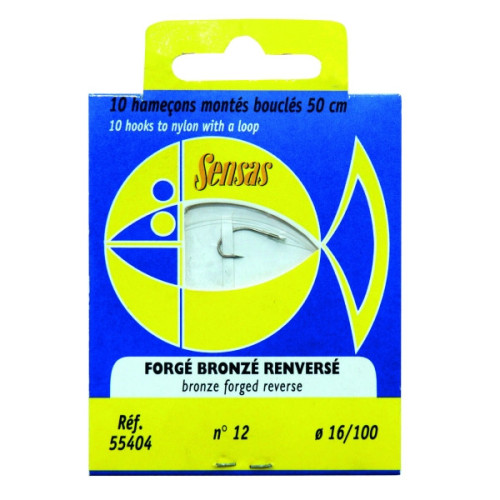 Hameçons Montés Sensas Forgé Bronze Renversé