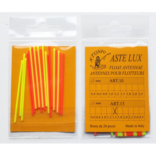 Antennes Stonfo  10 rouges+10 jaunes