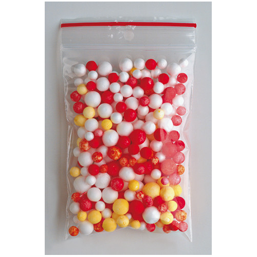 Sachet Polystyrène 4-8 mm Couleurs Ass.