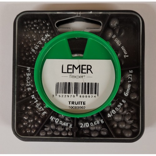Boîte Distributrice De Plombs Lemer 8-V Super Doux Truite...