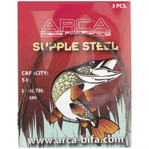 Bas De Ligne Arca Supple Steel 60 cm (x3)