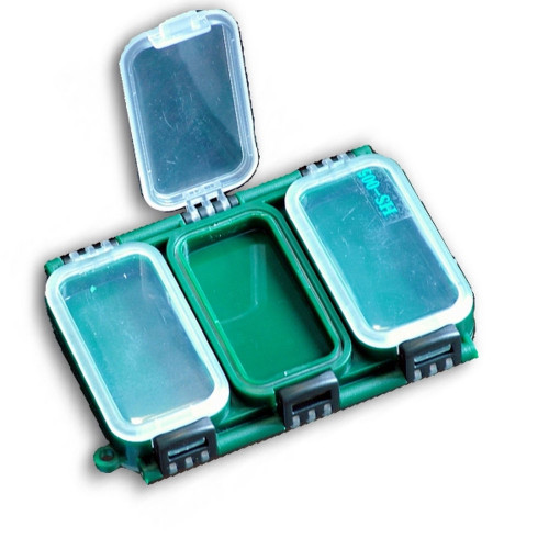 Boîte de rangement double face Orion Concept avec 6 compartiments individuels transparents et œillet de sécurité