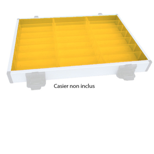 Kit de 3 bacs de rangement noirs Orion Concept avec séparateurs amovibles pour casier de station de pêche