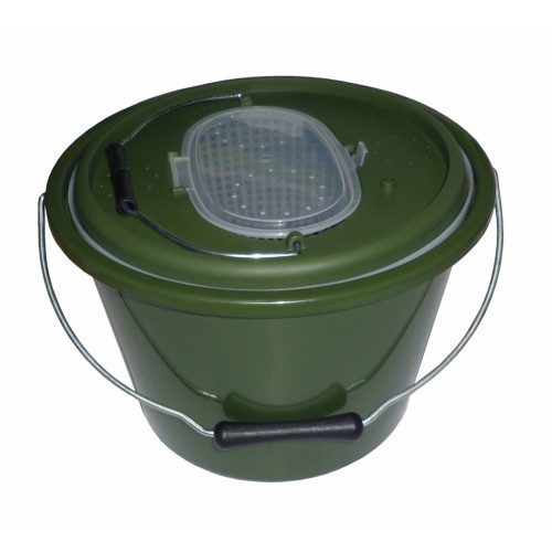 Seau vivier à vifs Orion Concept 15L avec panier intérieur amovible et trappe de surveillance transparente