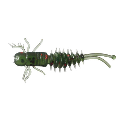 KENSHI SOFT LURE RIVER NYMPH 4CM T E42 DARK GREEN 15PCS