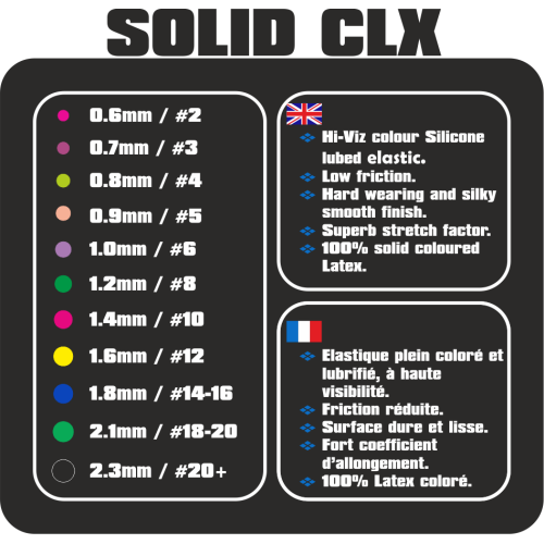 Elastique Plein Garbolino Latex Coloré