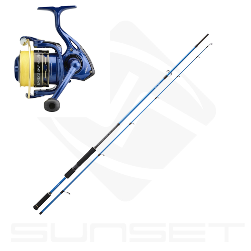 ENSEMBLE CANNE SUNLURE SW20 270-2 XH (15/50g) + MOULINET...