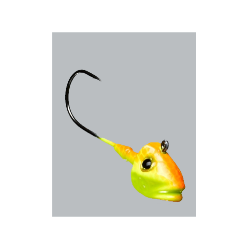 Tête Plombée Gunki G'Fish Orange/Fluo Yellow
