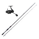 Ensemble Carnassier Kenshi Yoru VX2 S-802MH  2,40m 10-35gr + Moulinet Baryum 2000F