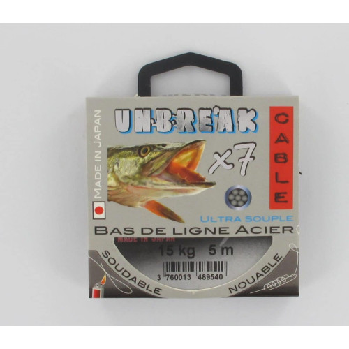 Tresse Pour Bas De Ligne Powerline Acier Unbreak'able 5m