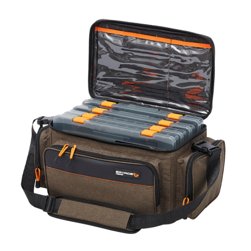 Sac Savage Gear System Box Bag L 4 Boxes 24X47X30cm 18L