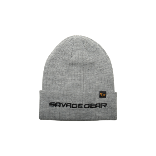 Bonnet Savage Gear Fold-Up Beanie One Size Light Grey...