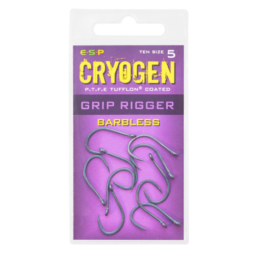 Hameçons Carpe ESP Cryogen Grip Rigger B'Less