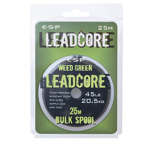 ESP Leadcore Weedy Green 25m Bulk    25m