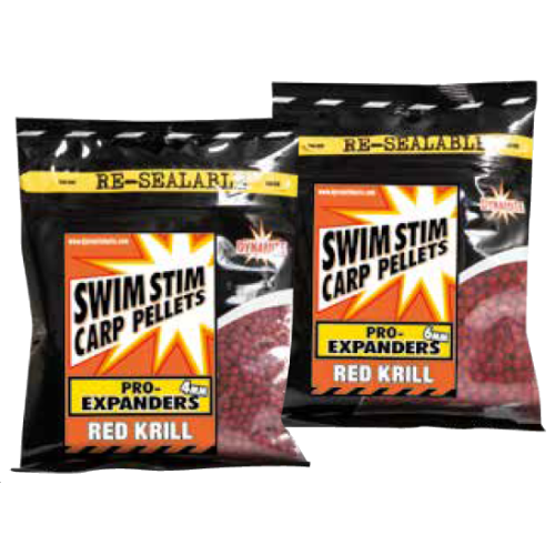 Pellets Dynamite Baits Swim Stim Pro-Expanders Red Krill...