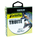 Nylon Powerline Carbonflex Fluoro Truite Vert/Blanc 150m