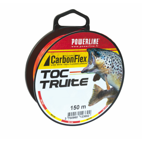 Nylon Powerline Carbonflex Fluoro Truite Toc Orange/Jaune...
