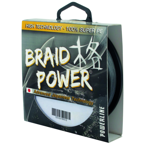 Tresse Powerline Braid Power Grise 130m