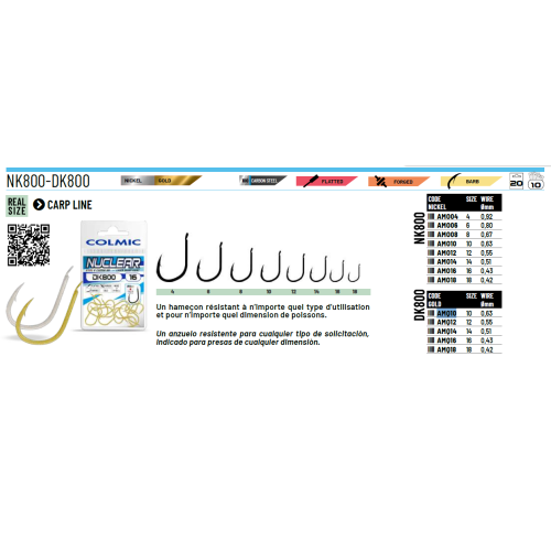 Hameçons Colmic Nuclear DK800